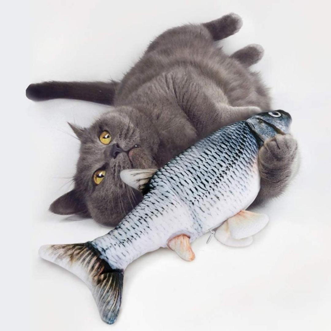 Pez Interactivo Recargable para Gatos